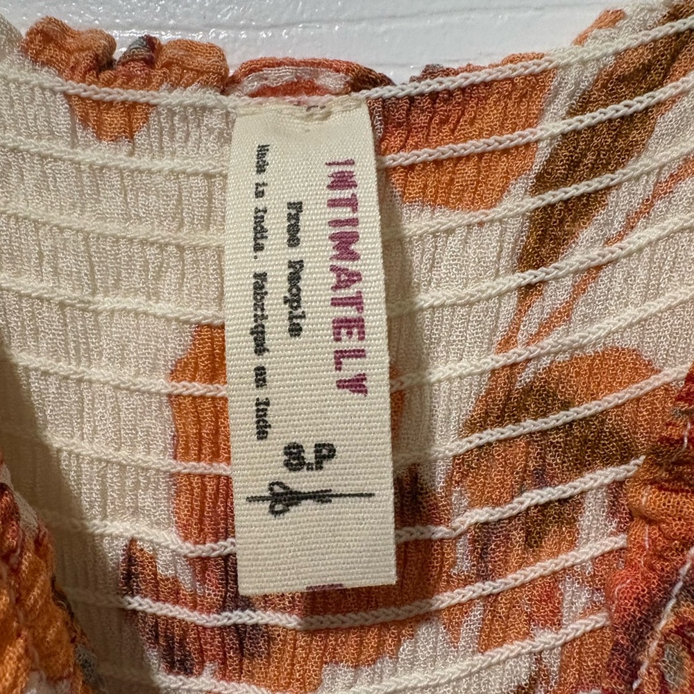 Intimately Free People Floral Orange Maxi Dress - Picture 3 of 4